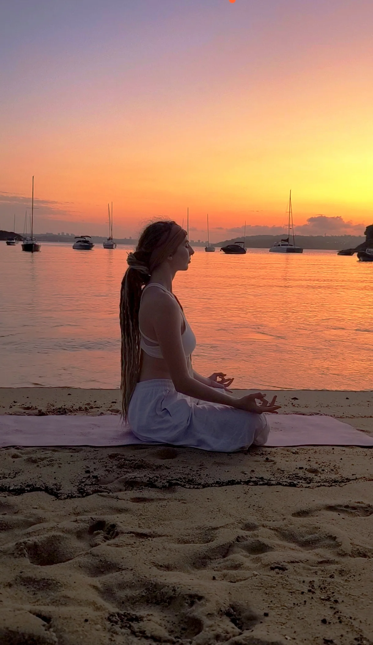 Yoga community gathering with stretching and warmup exercises